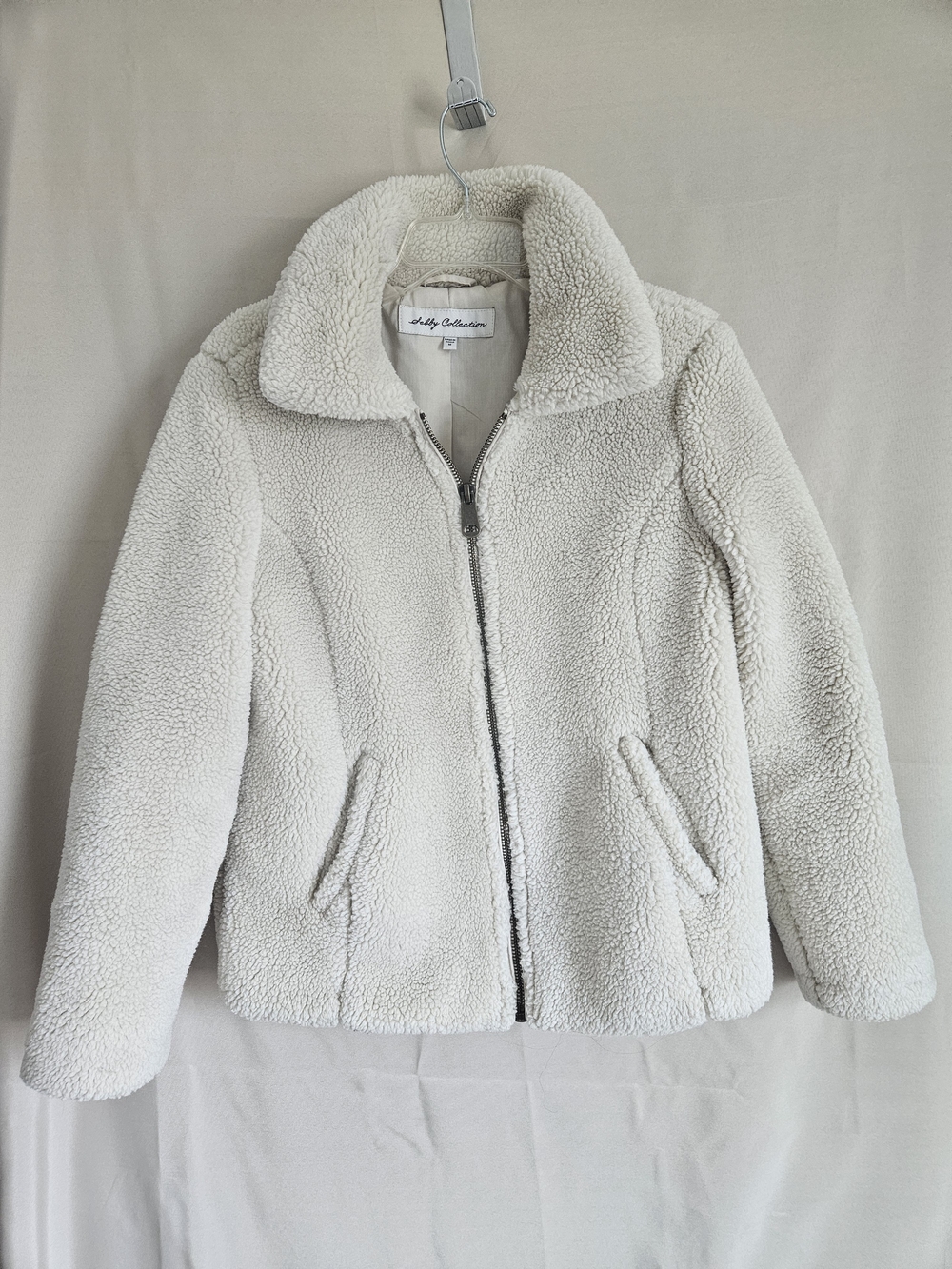 Sebby Collection Sherpa Cream Jacket Size M